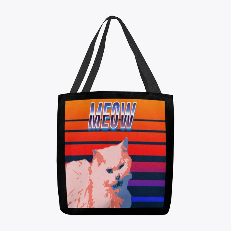 Cat retrowave 80's