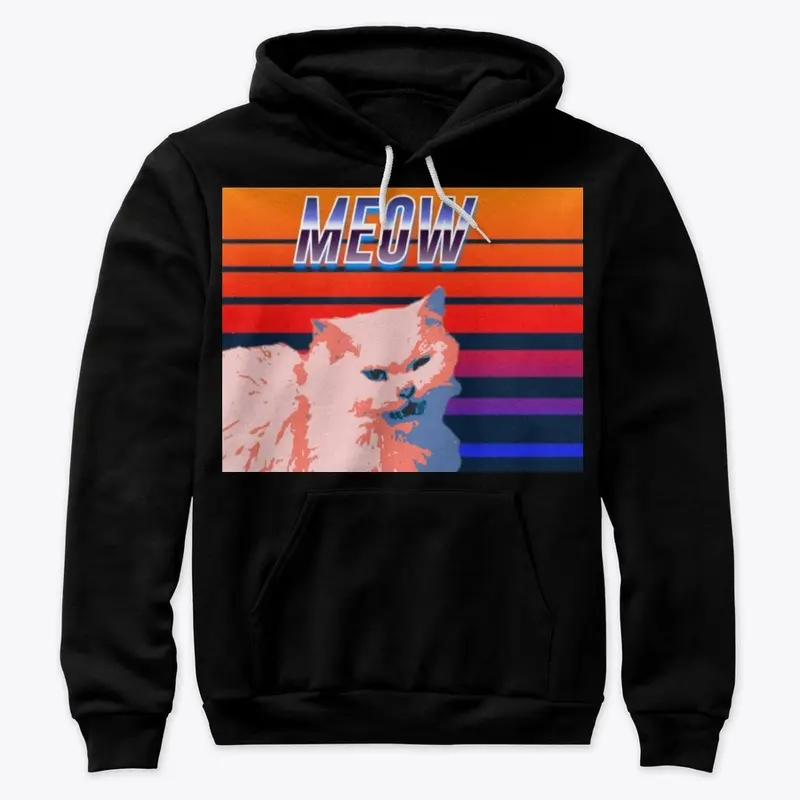 cat retrowave 80s