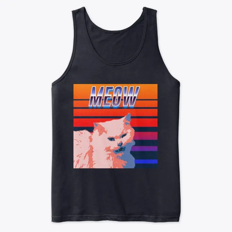 cat retrowave 80s