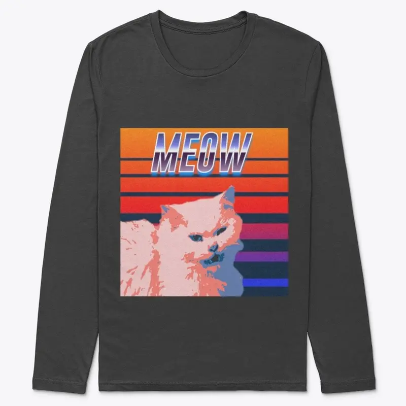 cat retrowave 80s