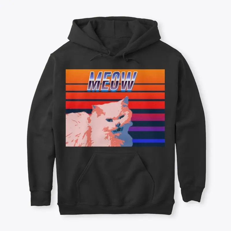 cat retrowave 80s